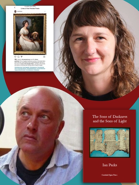 Poetry with Clare Pollard and Ian Parks, supported by  students from Nottingham Trent University